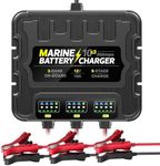 3 Bank Marine Battery Charger, 12V 