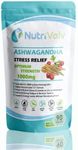 Ashwagandha 1000mg Supplements - Stress Fatigue Anxiety Relief Organic - 90 Tablets