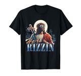 He Is Rizzin Funny Easter Jesus Meme Vintage Bootleg Rap 90s T-Shirt