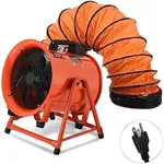 YITAHOME 12 Inch Explosion Proof Fan, Utility Blower Extractor Fan with Detachable A-frame Angle Adjustable, Portable Exhaust Fan with 16FT Ventilator Duct Hose, for Paint Booth, Industrial