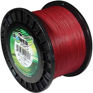 Power Pro Spectra Fiber Braided Fishing Line, Unisex-Adult, Power Pro Spectra Fiber Braided Fishing Line, 21100400300V, Vermillion Red, 40 LBx300 YD