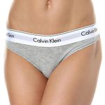 Calvin Klein Women's Thong, Grey (Grey Heather), M