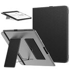 MoKo Case for 10.2“ Amazon Kindle Scribe 2024/2022 Release-1st Generation, Slim PU Shell Leather Cover Case with Auto-Wake/Sleep for Kindle Scribe e-Reader 2024/2022, Black