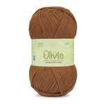 Ganga Olivia Hand Knitting and Crochet Yarn (Brown Bramble) (100gms)