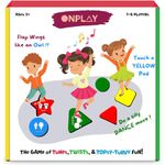 OnPlay Musical Twister Game for Kid Age 3, 4 Years + | Hopscotch Musical Floor mat Game for Boys, Girls. Indoor Board Game for Kids to Play with Friends and Family. Party Game & Birthday Gift