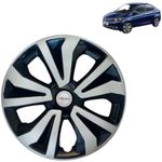 PRIGAN Wheel Cover for TATA TIGOR 14 Inch Black Silver Wheel Cap (Available in 12,13,14,15 Inch) (Set of 4 Pcs) (Press Fitting) Model- TGO-T1-DC-14