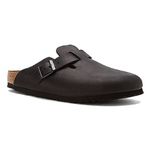 Birkenstock Boston Classic Arch Clog,Black Oiled Leather,40 M EU