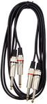 Stagg STC3P Phone Plug - Phone Plug Audio Twin Cable - 3m