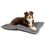 Pet Craft Supply Super Snoozer Calming Indoor/Outdoor All Season Water Resistant Durable Dog Bed, Large, Pewter