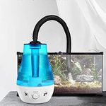 HIHELO Reptile Fogger Cool Mist Making Machine Reptile Humidifier Reptile Atomizer With Extension Hose,Lizard Tortoise Amphibian Automatic Plastic Glass Container Atomizer