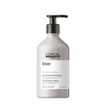 L'Oreal Professionnel Purple Shampoo, Silver Hair Shampoo Neutralizes Unwanted Tones, Neutralizes Yellow Tones, For Natural, Colored, or Bleached White, Silver, and Blonde Hair, 500 ML