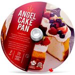 Crown Angel Food Pan 8", Extra Sturdy, One-Piece Design, Easy Clean, Made in Canada