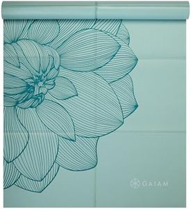 Gaiam Yoga Mat - Folding Travel Fitness & Exercise Mat - Foldable Yoga Mat for All Types of Yoga, Pilates & Floor Workouts (68"L x 24"W x 2mm Thick)