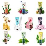 10 Pack Natural Botanical Fragrance Hand Cream Travel Gift,Moisturizing Mini HandSet for Chapped and Work Hands,Lotion Travel Size for Men and Women,Natural Shea Butter and Aloe Vera