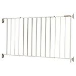 Safety 1st Wide and Sturdy Gate fits 40-60" wide, and 26.5" tall, Hardware mounted Metal Swing gate, Perfect for Babies and Pets, White