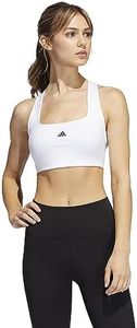 adidas Womens Powerimpact Training Medium-Support Bra, White/Black, (X-Large) DD