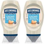 Hellmann's Light Mayonnaise 100% recycled plastic bottle light mayo for sandwiches, wraps and salads 250 ml (Pack of 2)