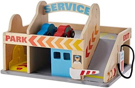 Melissa & Doug 96050 Service Station Parking Garage (Vehicles, Functional Elevator, Easy to Carry, 6 Pieces, Girls and Boys - Best for 3, 4, 5, and 6 Year Olds)