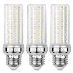 SAUGLAE 20W LED Corn Bulbs, 150W Incandescent Bulbs Equivalent, 3000K Warm White, 2300Lm, E27 Edison Screw Light Bulbs, 3-Pack