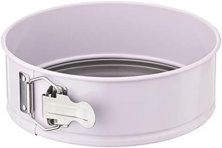 Wiltshire Two Tone Springform Pan Ø 19cm, Cake Mould with Non-Stick Coating, Round Coated Pie tin with Flat Base, Carbon Steel bakeware (Colour: Silver, Pastel Pink)