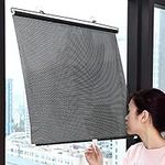 SZZT Sunscreen Blackout Roller Blinds, Opaque Folding Roller Blinds, Privacy Screens And Sun Protection, Temporary Blinds With Suction Cups, No Drilling Required (Size : 50x125cm/19.7x49.2in)