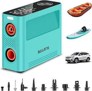 Paddle Board Electric Pump 150PSI, Rechargeable SUP Pump 15000mAh, Inflator & Deflator, Auto Off Portable Air Compressor for SUP, Car Tires, Bike, Ball, Kayak, Tent, Float