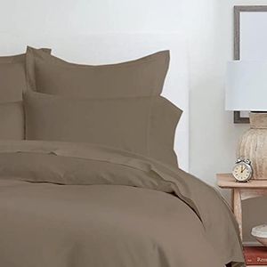 Duvet Cover King with Zipper Closure 1 Piece 1000 Thread Count 100% Long-Staple Egyptian Cotton Comforter Cover Ultra Soft Duvet Protector, Hotel Class Quilt Cover(King/Cal King, Taupe)