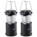 2 x Andes LED Collapsible Camping Tent Light Portable Fishing Lantern Lamp