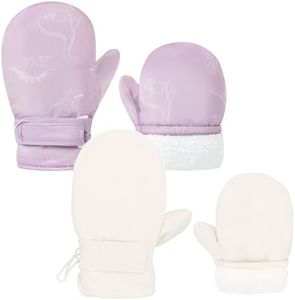 Sea Zaela Baby Toddler Winter Snow Gloves Waterproof Mittens Fleece Lined Infant Baby Boys Girls Winter Warm Gloves 2-4 T
