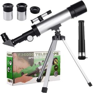 Homa 90X Astronomical Landscape Telescope Kids Telescope with Tripod, 2 Magnification Eyepieces, 1.5X Barlow Len for Kids Ages 6+