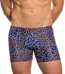 Kiniki Leopard Orange Men's Swim Shorts Swimwear - Limited Edition Print