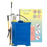 Agroprime Manual Agriculture Sprayer Pump 16ltrs Tank with Back Support - Sprayer Machine for Agriculture, Garden, Pesticide, Fertilizer - Assembly Video Included