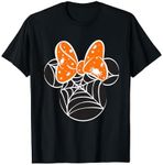 Disney Mickey & Friends Halloween Minnie Spider Web Logo T-Shirt