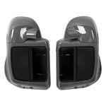 Gunship Gray Vented Lower Fairings Speaker Pods Fit For Harley Touring Road King Street Glide Road Glide Electra Glide 2014-2023 CVO Limited 2018-2020