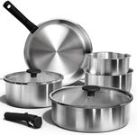 CAROTE Pots and Pans Set, Stainless