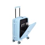 it luggage - Momentous| PP| Hardsided- Fashion Luggage | Cabin Trolley with Padded Laptop Section | 8 Wheel |Sky Blue with TSA Lock