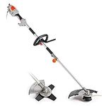 VonHaus 2 in 1 Grass Trimmer & Brush Cutter 1000W – 38cm Max Cutting Width – 10m Cable, Safety Switch, Auxiliary Handle, Shoulder Strap, Lightweight and Tap & Go System