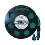 DKN LEISURE 10m Green Flat Hose on Black Reel (Non Toxic)