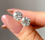 Best Deal! 2.50CT Round Lab Grown Diamond Women's Stud Earrings 14k White Gold