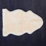 The Wool Company Shorn Baby Lambskin Rug - Super-Soft Lambskin in Natural Golden Ivory Colour