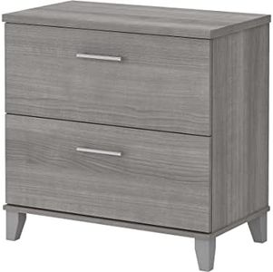 Bush Somerset 2-Drawer Lateral File Cabinet, Letter/Legal, Platinum Gray, 30-Inch (WC81280)