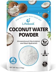 Lifebooil Coconut Water Powder | Coconut Electrolyte Drink Powder for Hydration & Energy | Vegan, Non-GMO, Gluten Free, No Additives, No Added Sugars, No Preservatives, 6oz