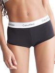 Calvin Klein Women's Modern Cotton Thong Panty, Black, Medium
