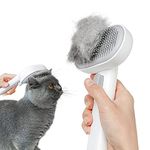 aumuca Cat Brush Dog Brush for Shedding, Cat Brushes for Long or Short Haired Cats, Cat Hair Brush Cat Grooming Brush Cat Comb Easily Removes Mats, Tangles, and Loose Fur, White