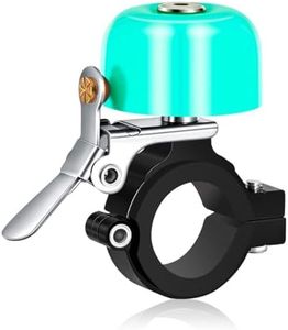 Greallthy Bike Bell Classic Brass Bicycle Bell,Bike Bells for Adults Kids, Loud Retro Bell for Road & Mountain Bikes, Universal Handlebar Fit (Green).