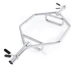VEVOR Trap Bar Hex Bar, 2-Inch Hex Barbell, 800 LBS Capacity Shrug Bars with Knurled Grips, Weightlifting and Strength Training Equipment, Home Gym for Squats, Deadlifts, Shoulder Presses, Silver
