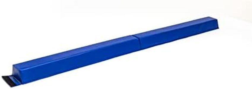 We Sell Mats – 6 Foot PRO Balance Beam – Vinyl Surface Folding Beam – Durable Gymnastics Beam - Blue