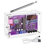 FM Radio Kit, Soldering Practice Kits, DIY Electronic Project Kit FM 87-108MHz with 2 Power Supply Modes, Soldering Learning and Teaching for Beginners, Adults, Kids