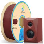 YOUSU Wood PLA Filament 1.75mm,Wood 3D Printing Filament Add More Than 20% Real Wood Fibers,Wood Filament Fits for Most FDM 3D Printers,Dark Mahogany 1 kg(2,2lbs) Spool