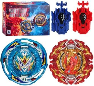 Wotean Bey Burst Turbo Blade Kit toupie de Combat 4D Arena Metal Fusion avec Lanceur de Bataille, Coffret Cadeau pour Enfants(202+191-02)